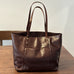 Large Capacity Leather Tote Bag, Leather Travel Tote Bag for Women, Full Grain Leather Shoulder Bag for Work RockCow Leather Studio