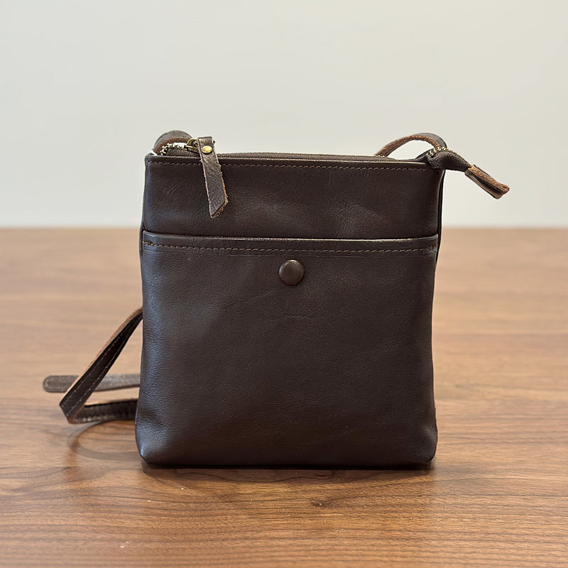 Leather Crossbody Phone Bag，Retro Mini Genuine leather Women's Bag RockCow Leather Studio