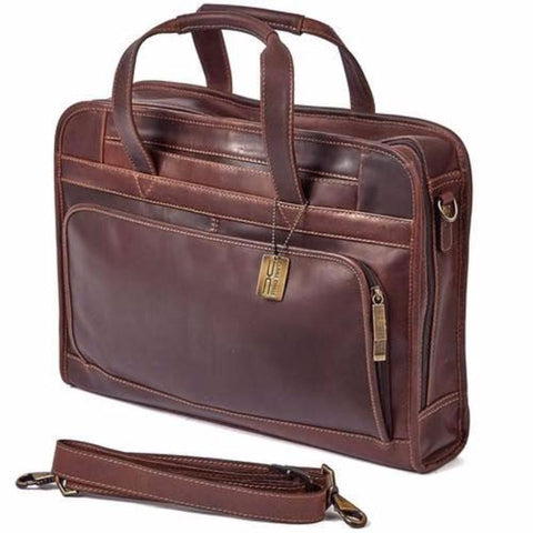 Claire Chase Legendary Professional Briefcase Dark Brown