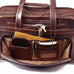 Claire Chase Legendary Professional Briefcase Dark Brown