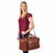 Claire Chase Rustic Sports Valise Brown