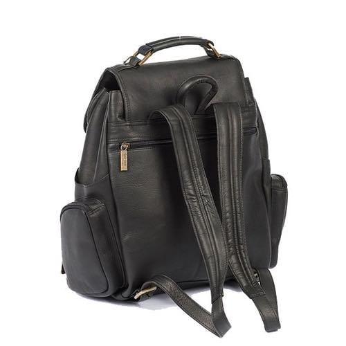 claires black leather backpack purse Claire Chase Uptown Bak-Pak Saddle