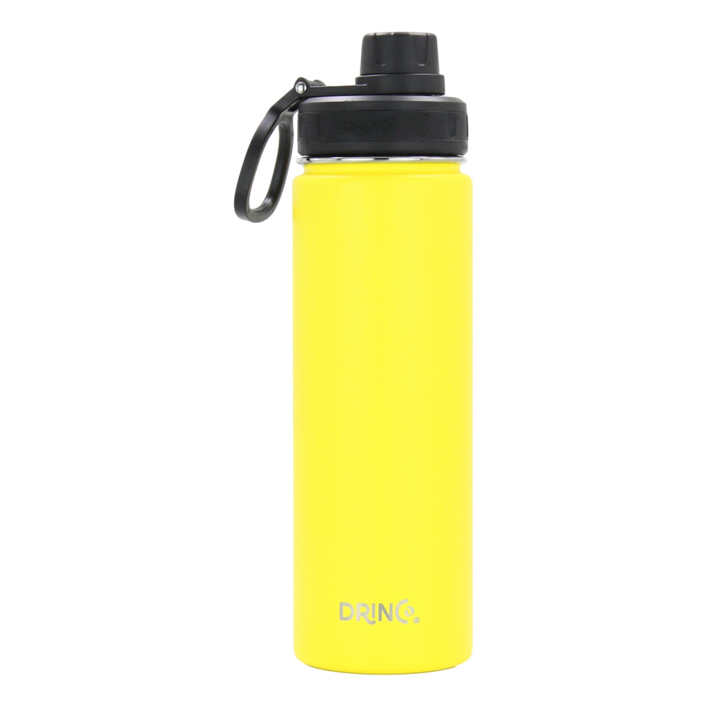 DRINCO® 22oz Stainless Steel Sport Water Bottle - Illuminating Yellow Mercantile Mountain