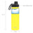 DRINCO® 22oz Stainless Steel Sport Water Bottle - Illuminating Yellow Mercantile Mountain