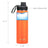 DRINCO® 22oz Stainless Steel Sport Water Bottle - Orange Mercantile Mountain