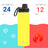 DRINCO® 22oz Stainless Steel Sport Water Bottle - Illuminating Yellow Mercantile Mountain
