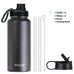 DRINCO® 32oz Stainless Steel Water Bottle-Thin Green-Black Mercantile Mountain