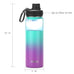 DRINCO® 22oz Stainless Steel Sport Water Bottle - Ombre Fuschia Teal Mercantile Mountain