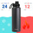 DRINCO® 40oz Stainless Steel Sport Water Bottle - Black Mercantile Mountain