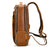 Double Zipper Main Bag Genuine Leather Large Capacity Crazy Horse Leather Outdoor Travel Leisure Backpack Social Buzz eSIMs