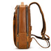 Double Zipper Main Bag Genuine Leather Large Capacity Crazy Horse Leather Outdoor Travel Leisure Backpack Social Buzz eSIMs