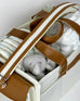 Magnolia Cream Diaper Caddy Baldwin Baby Company