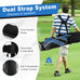 Golf Stand Cart Bag with 6-Way Divider Carry Pockets Mercantile Mountain