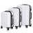 3-in-1 Multifunctional Large Capacity Traveling Storage Suitcase White Mercantile Mountain