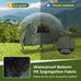 1-Person Folding Camping Tent with Sunshade and Air Mattress Mercantile Mountain