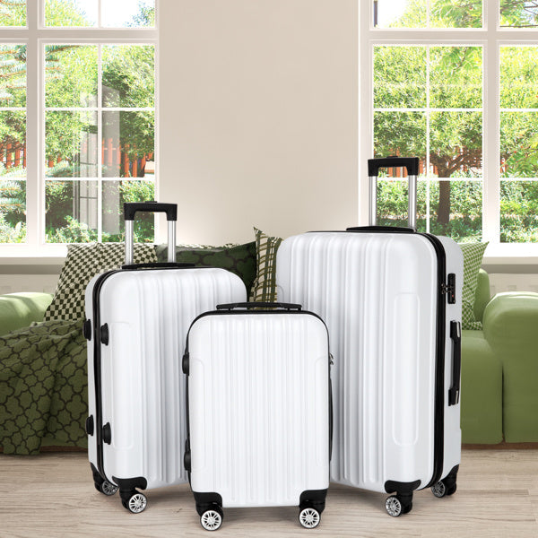 3-in-1 Multifunctional Large Capacity Traveling Storage Suitcase White Mercantile Mountain