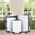 3-in-1 Multifunctional Large Capacity Traveling Storage Suitcase White Mercantile Mountain