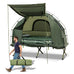 1-Person Folding Camping Tent with Sunshade and Air Mattress Mercantile Mountain