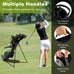 Golf Stand Cart Bag with 6-Way Divider Carry Pockets Mercantile Mountain