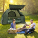1-Person Folding Camping Tent with Sunshade and Air Mattress Mercantile Mountain
