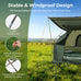1-Person Folding Camping Tent with Sunshade and Air Mattress Mercantile Mountain