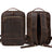 Double Zipper Main Bag Genuine Leather Large Capacity Crazy Horse Leather Outdoor Travel Leisure Backpack Social Buzz eSIMs