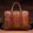 Full Grain Leather Briefcase Men's Leather Laptop Bag Shoulder Messenger Bag Gift for Him RockCow Leather Studio