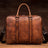 Full Grain Leather Briefcase Men's Leather Laptop Bag Shoulder Messenger Bag RockCow Leather Studio