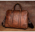 Full Grain Leather Briefcase Men's Leather Laptop Bag Shoulder Messenger Bag RockCow Leather Studio