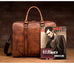 Full Grain Leather Briefcase Men's Leather Laptop Bag Shoulder Messenger Bag RockCow Leather Studio