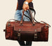 BOGO: Traveler Weekender Duffle Bag + FREE Toiletry Bag Classy Leather Bags
