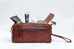 The Single Section Toiletry- Brown Classy Leather Bags