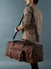 BOGO: Traveler Weekender Duffle Bag + FREE Toiletry Bag Classy Leather Bags