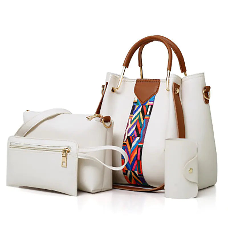 Fashionable Women's Handbag Set with Shoulder Bag (4 Pcs) Trendy Attic Store01