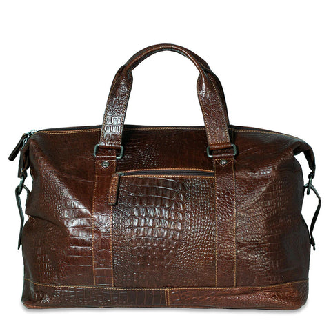 Jack Georges Hornback Croco Duffel Bag Jack Georges