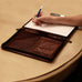 Jack Georges Voyager Collection Letter Size Zip Around Writing Pad Brown - zip writing pad