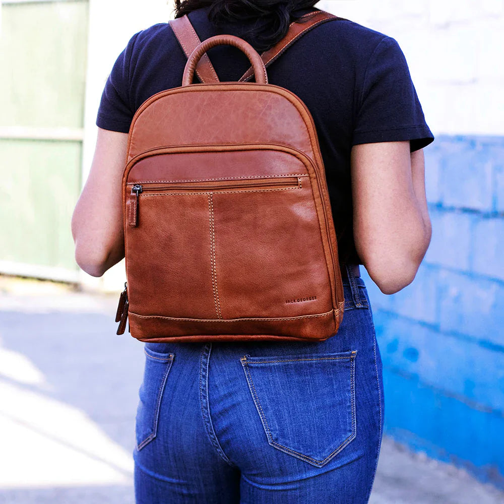 Voyager Leather Small Backpack