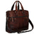 Jack Georges Voyager Large Double Gusset Briefcase Brown