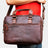 Jack Georges Voyager Slim Double Entry Top Zip Briefcase Brown - Briefcase