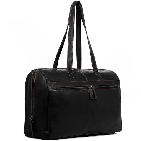 Jack Georges Voyager Uptown Leather Duffle Tote Bag Jack Georges