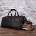Personalized Leather Hanging Clothes Bag, Leather Duffel Bag with Shoe Pouch, Carry-on Garment Bag, Groomsmen Gift Bag RockCow Leather Studio