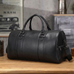 Full Grain Leather Travel Bag With Shoes Compartment Casual Leather Duffle Bag Mens Leather Overnight Bag RockCow Leather Studio