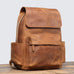 Crazy Horse Leather Men Backpack Men Full Grain Leather School Backpack Retro Travel Backpack RockCow Leather Studio