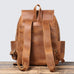 Crazy Horse Leather Men Backpack Men Full Grain Leather School Backpack Retro Travel Backpack RockCow Leather Studio