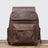 Crazy Horse Leather Men Backpack Men Full Grain Leather School Backpack Retro Travel Backpack RockCow Leather Studio