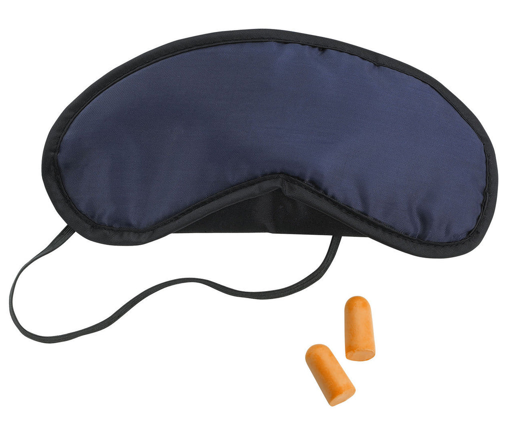 Lewis N Clark Eye Mask and Ear Plugs Set Black