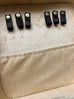 Lockable Hair on Hide Jewelry Case Cowhide and Conchos