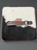Lockable Hair on Hide Jewelry Case Cowhide and Conchos