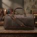 Crazy Horse Leather Duffle Bag Handmade Mens Leather Travel Bag Leather Tote Luggage Bag RockCow Leather Studio