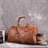 Vintage Crazy Horse Leather Duffle, Weekender with Shoe Compartment RockCow Leather Studio